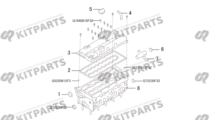 Головка блока цилиндров 1 Haval H6