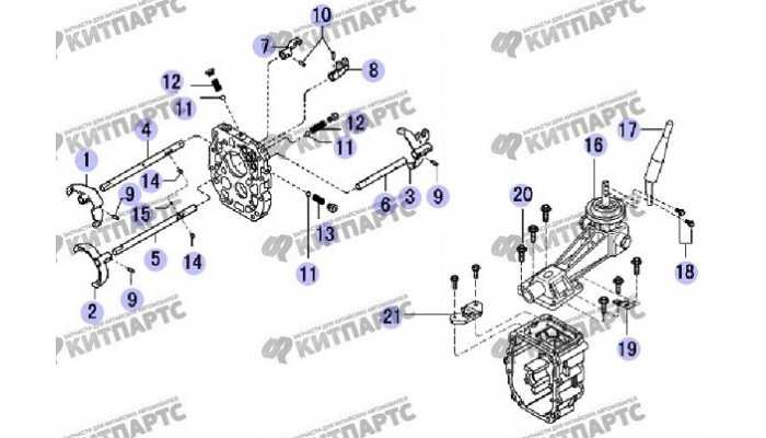 Вилки выбора передач Great Wall Safe (SUV G5)