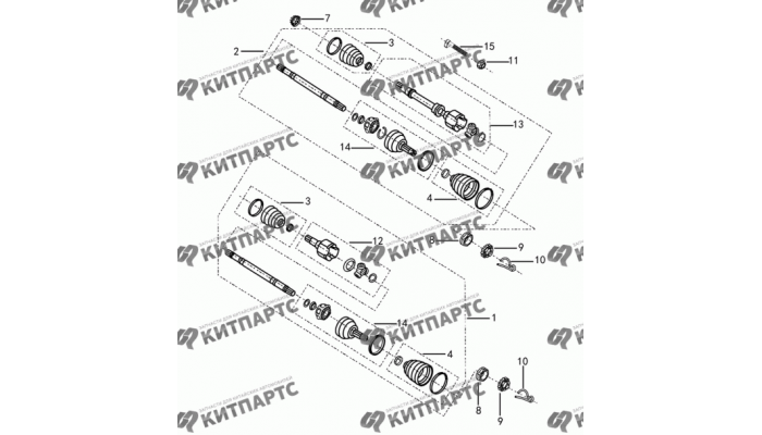 Привод колеса АКПП Dong Feng H30 Cross