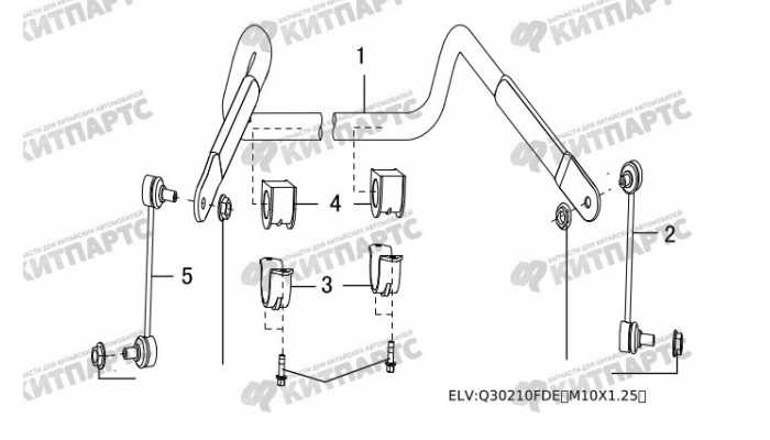 Стабилизатор передней подвески Great Wall Hover H3 New