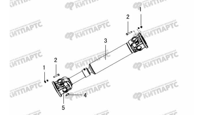 Вал карданный передний Great Wall DW Hower H3