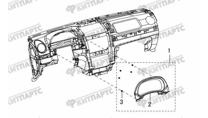 Накладка комбинации приборов Great Wall Hover H3